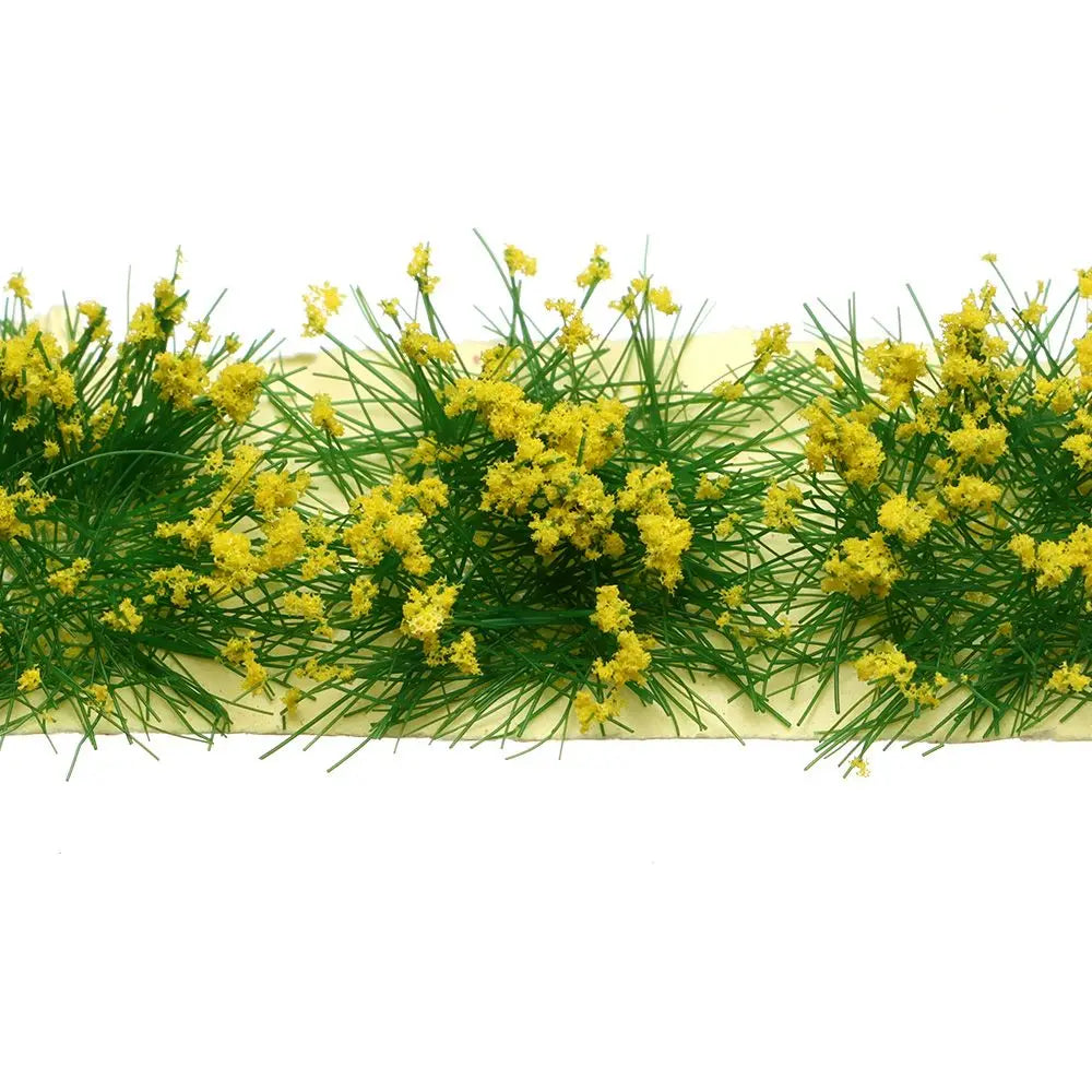 DIY Miniature Garden Decor Durable Static Scenery Model Landscape Wargame Grass Tufts Building Layout Sand Table Flower Cluster