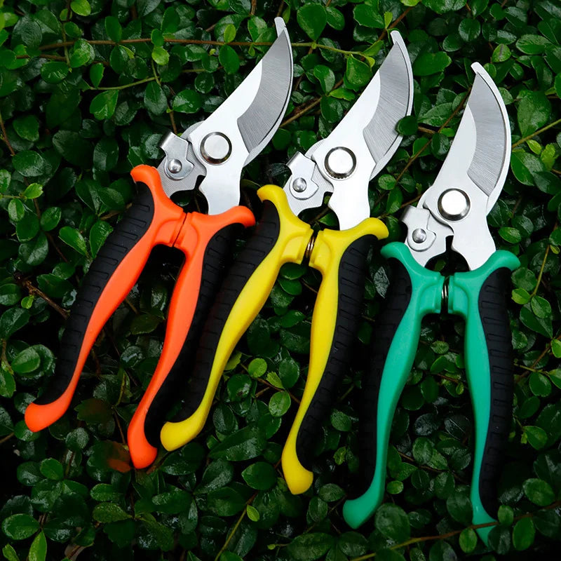 Gardening Shears Ergonomic Handle with Sharp Blades Durable Garden Pruning Shears For Harvesting Flower Fruit Labor Saving Tool