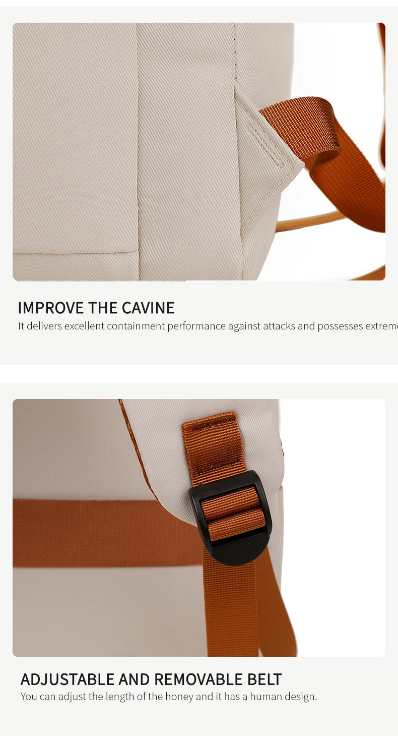 Fashionable and Simple Large-Capacity Backpack for Daily Commuting and Office Use