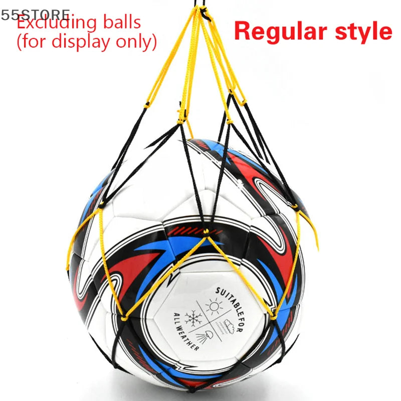 Football Net Bag Nylon Bold Storage Single Ball Carry Portable Equipment Outdoor Sports Soccer Basketball Volleyball
