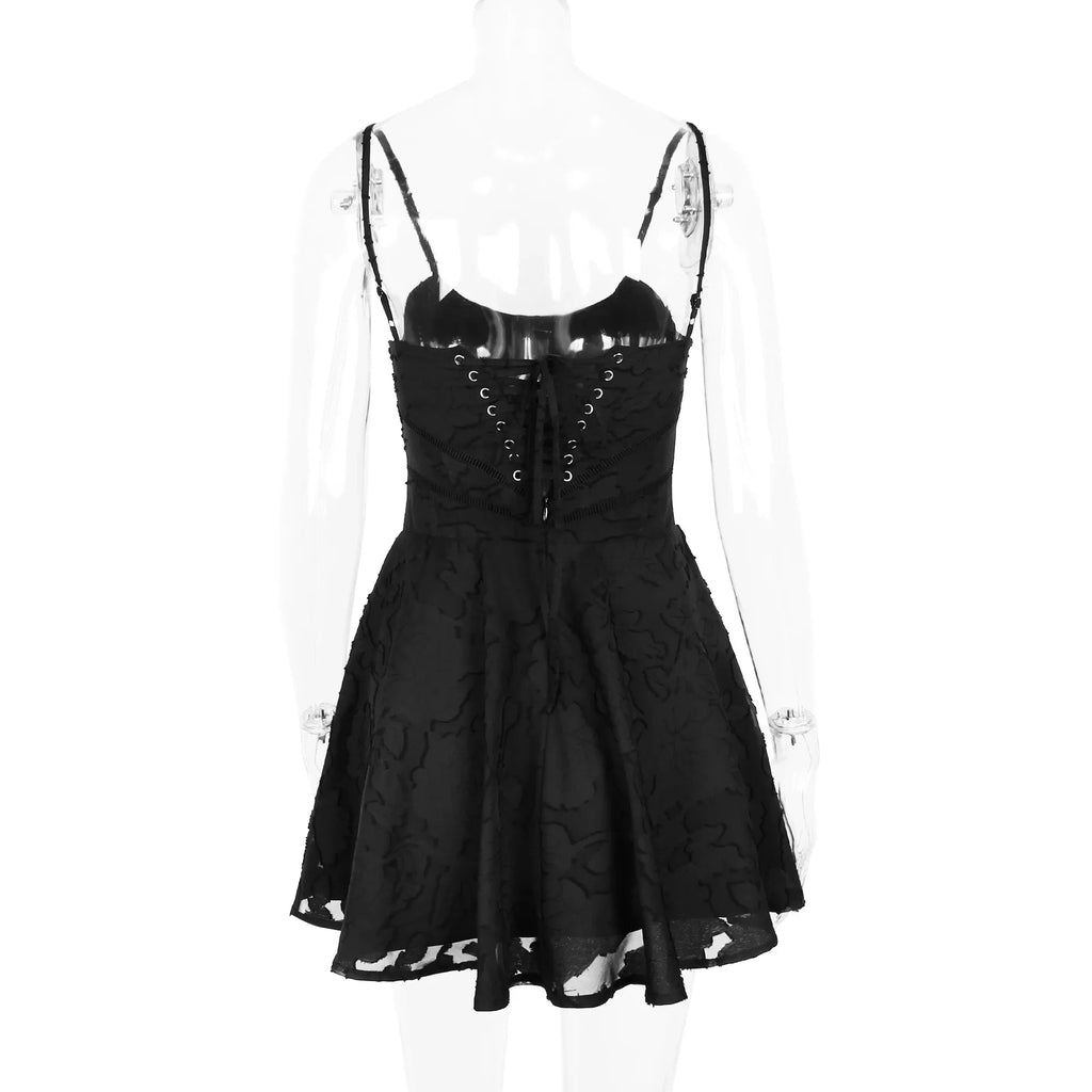 2025 Summer Dresses for Women Fashion Casual  A Line Dress Lace Up Elegant Graduation Birthday Dress