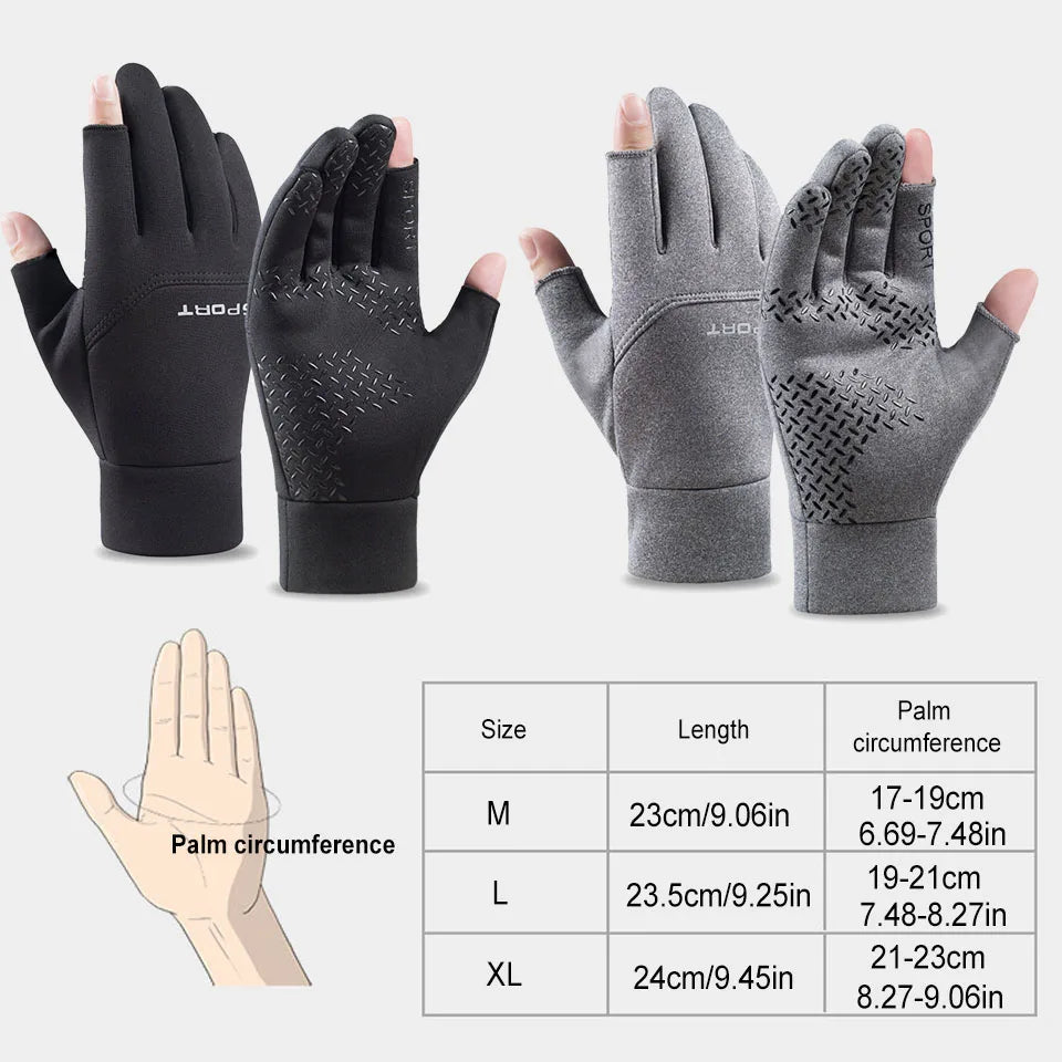 GTUBIKE Winter Men's Women's Warm Gloves Windproof Waterproof Touchscreen Gloves Outdoor Sports Running Fishing Cycling Glove