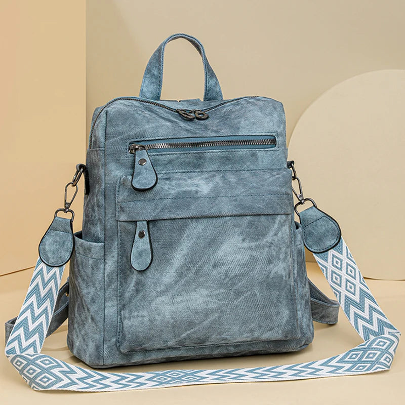 Fashion Backpacks Women Shoulder Bag Big Travel Bagpack Ladies Daypacks Large School Bags High Quality Leather Rucksacks Female