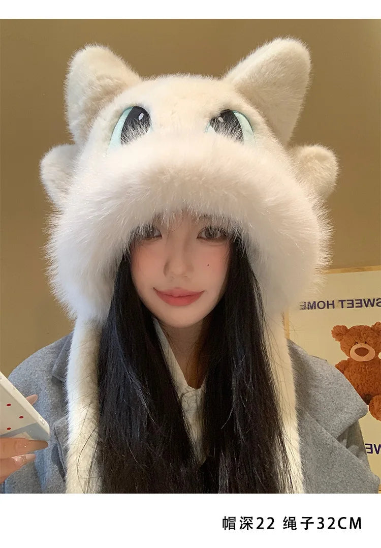 Toothless Creative Hats Cosplay Supplies Cartoon Derivative Peripheral Caps Warm Hat Cute Accessories Children Birthday Gift