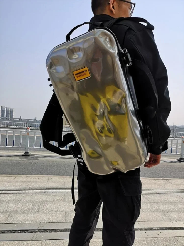 Backpack Men's Crash Bag High-End Design Trend Ins Short-Distance Travel Sports Training Fitness Travel Backpack