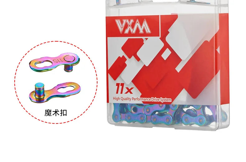 Mountain road bike chain Bycicle full electroplated rust-proof color 8-speed 9 10 11S variable speed accessory chain Chains