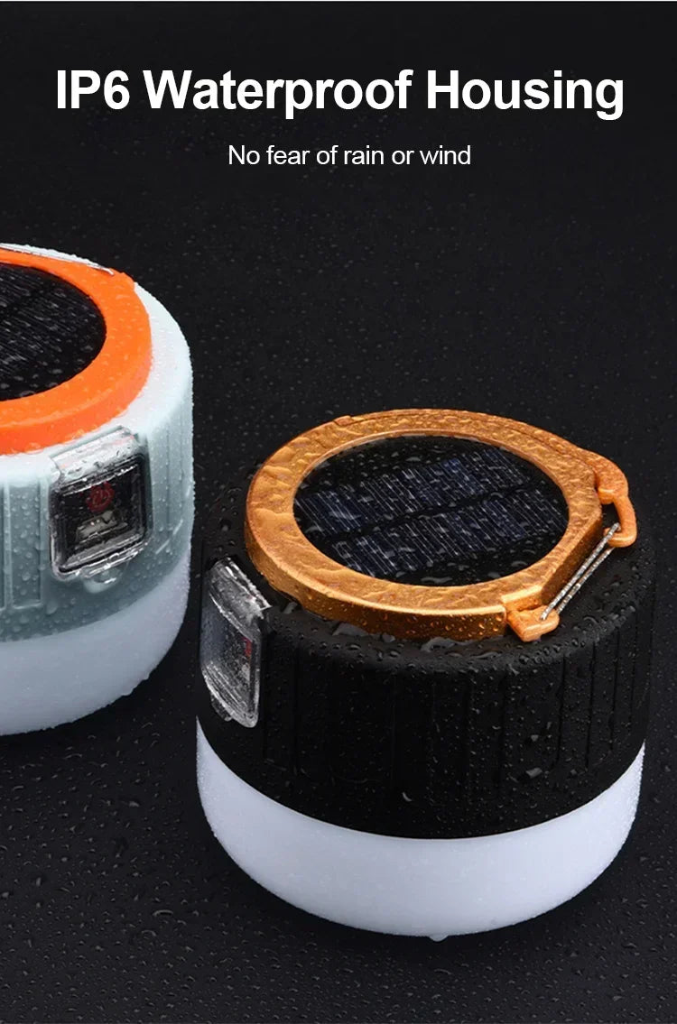 Portable Camping Light Power Bank LED Camping Lanterns Handheld Waterproof Outdoor Tent Light Rechargeable Floodlight Flashlight