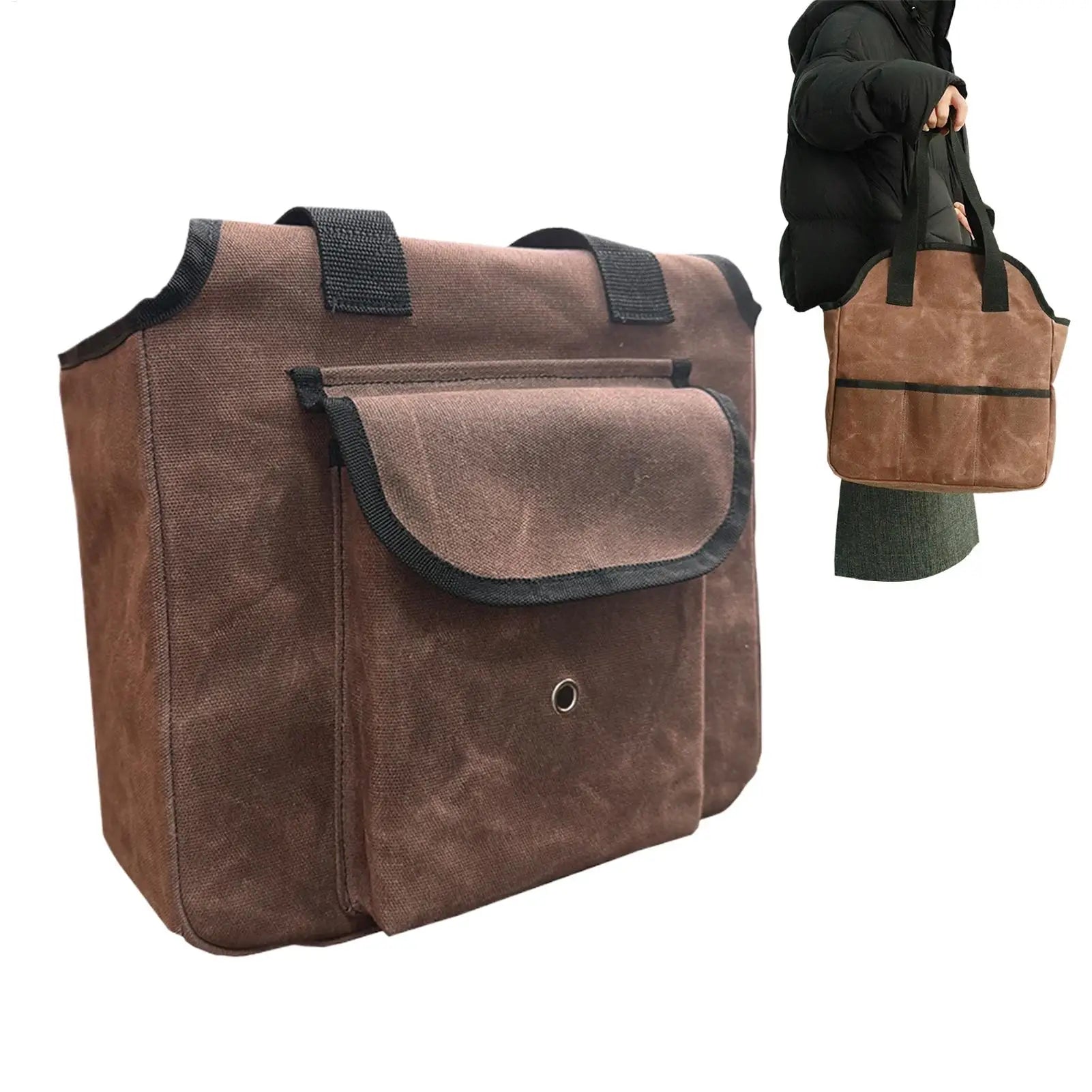 Gardening Canvas Tool Bag Heavy-Duty Reinforced Handle Tote Garden Tool Bag Organizer with Multiple Pocket Storage Gardeners bag