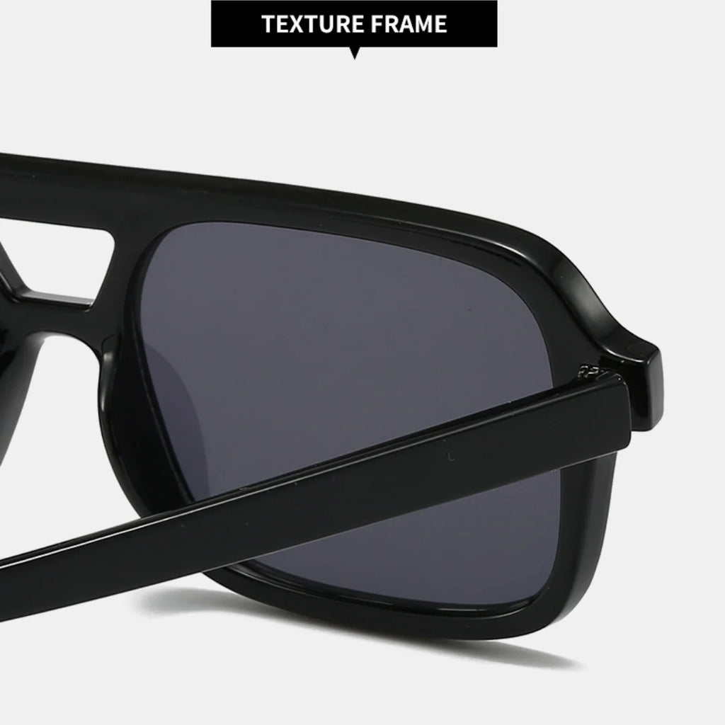 Men Driving Sunglasses Trendy Square Sunglasses Large Frame Yellow Lens Night Vision Glasses Women Retro Sun Glasses Anti Uv400