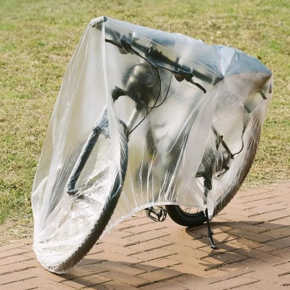 Bicycle Cover Disposable Waterproof Dustproof Cover Dust Transparent Motorcycle Covers Bike Protective Gear Bycicle Accessories