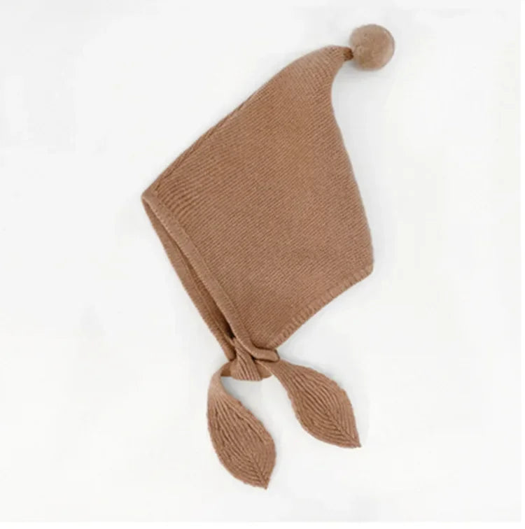 Knitted Kids' Hats for Fall and Winter - Cashmere Caps for Boys and Girls with Pointed Ears Design