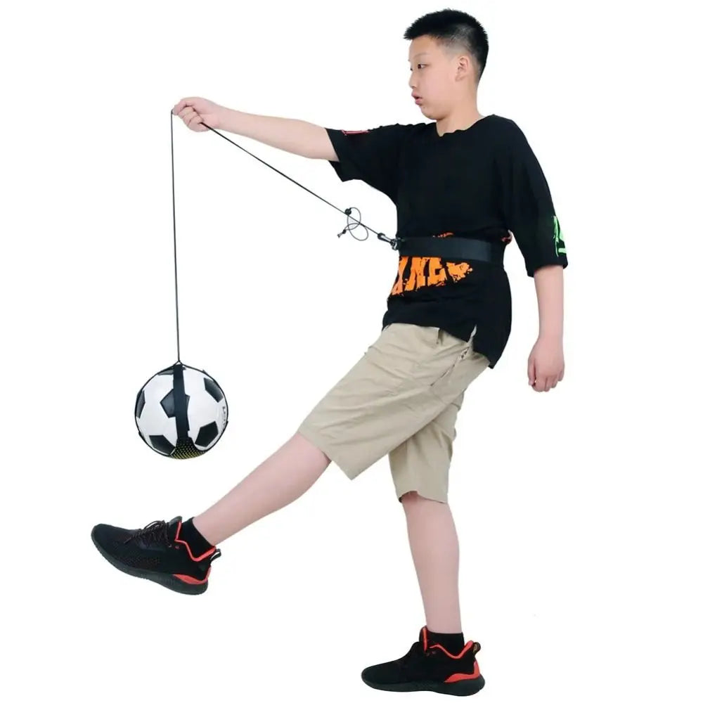 Elastic Belt Soccer Ball Juggle Bags Kicking Durable Football Training Equipment Portable Adjustable Soccer Trainer Belt