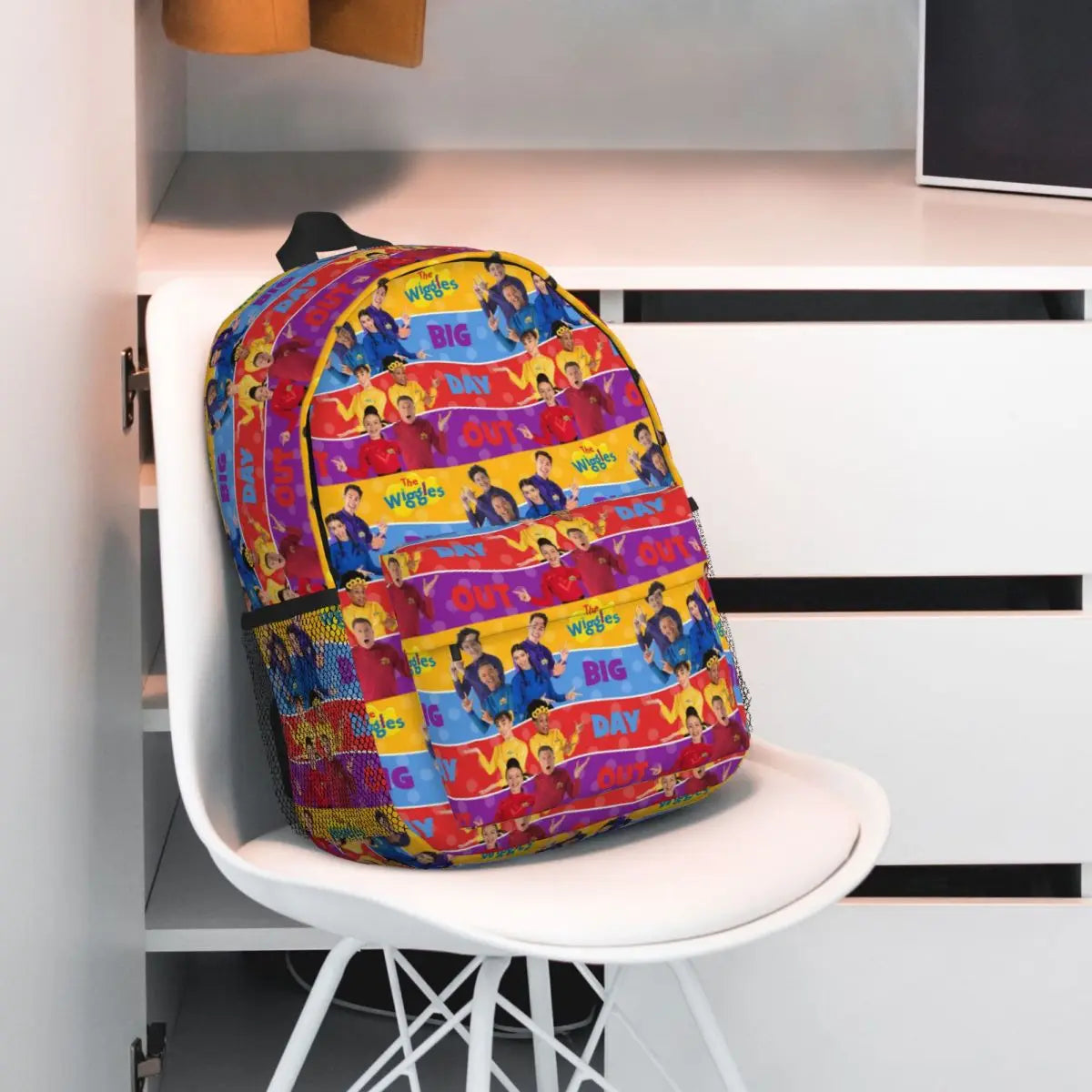 The Wiggles Tv Show Music Band Backpack Student Boys Girls BookBag Children School Bag Computer Shoulder Bags for Men Women
