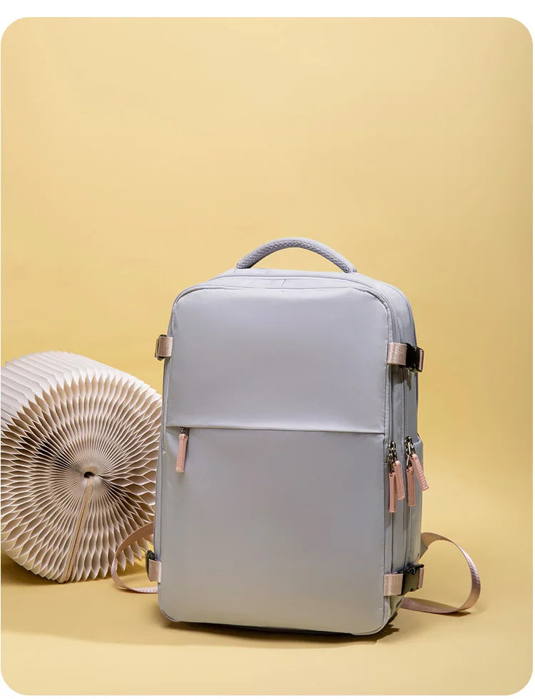 Travel Double-shoulder Backpack. Large Capacity and Multifunctional. Suitable for Ladies and Male Students. Travel Bag