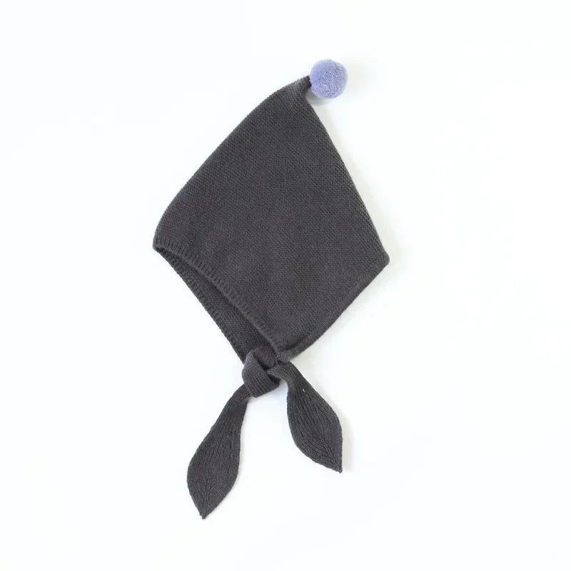 Knitted Kids' Hats for Fall and Winter - Cashmere Caps for Boys and Girls with Pointed Ears Design