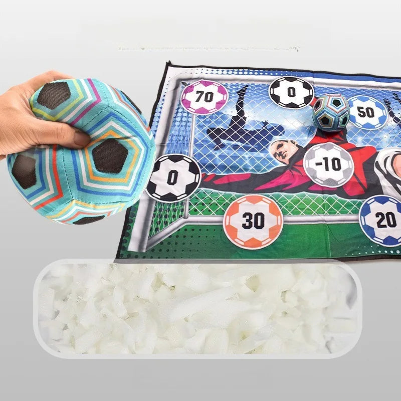 Soccer Game Mat Set Outdoor Indoor Soccer Toys Multiplayer Football Goal Shooting Leisure Sport Fun Indoor and Outdoor