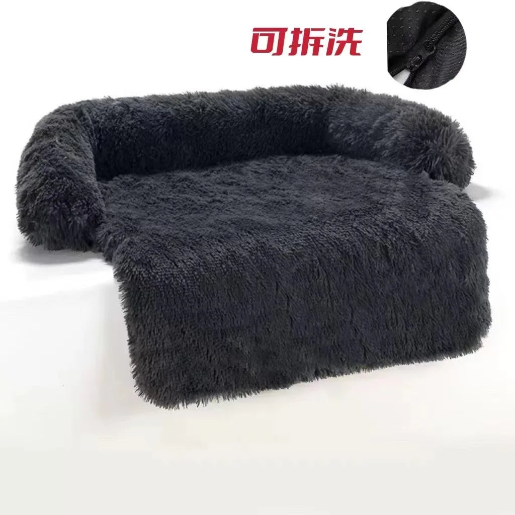 Cat Bed House Plush Dog Sofa Beds Washable Warm Pet Dog Nest Cat Beds Sofa Comfortable CatS Cushion Dog Sleep Winter Furniture