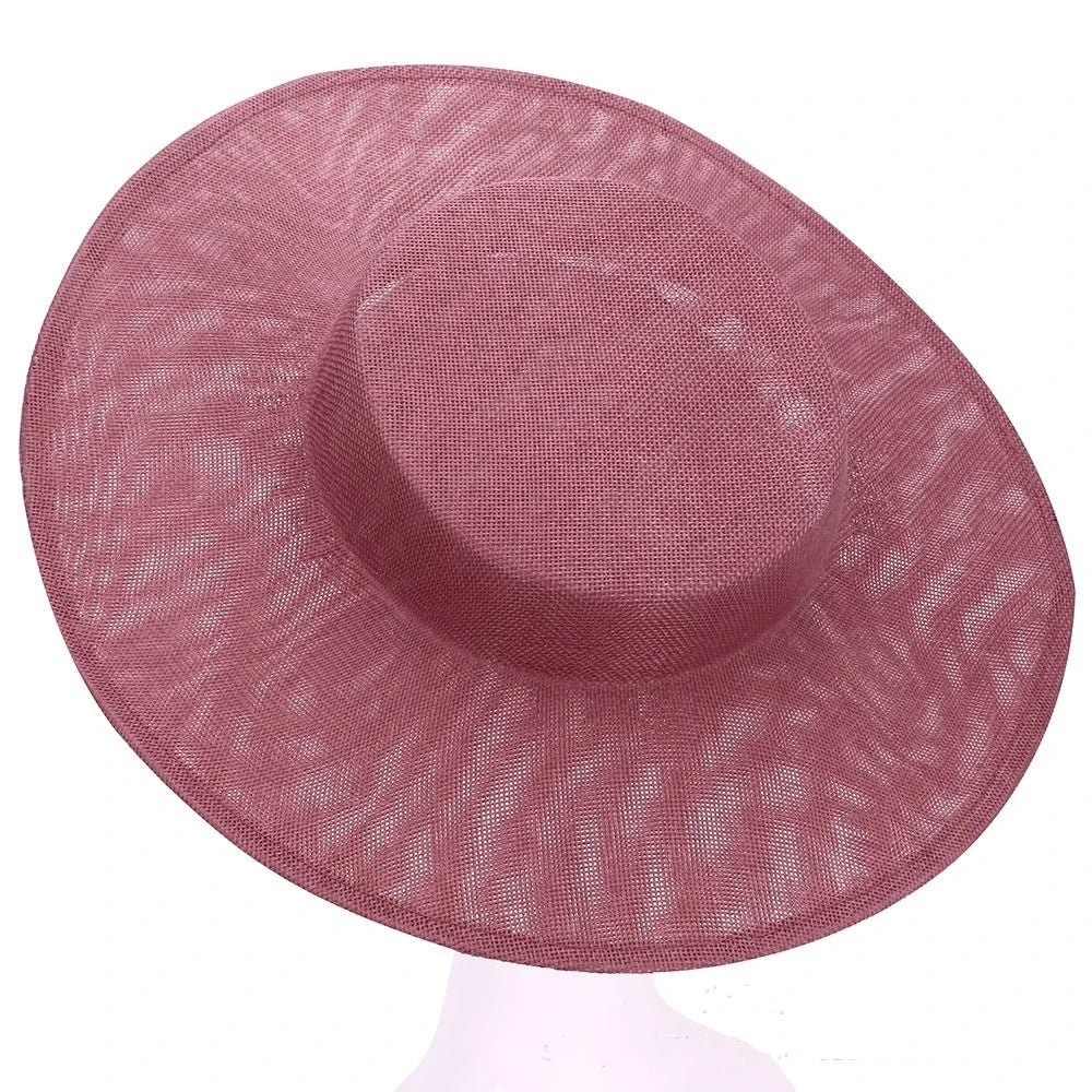 Elegant Hair Accessories DIY Hat Fascinator Base Headwear Plain Color Banquets Hats Multiple Colors Big Top Hats Cocktail