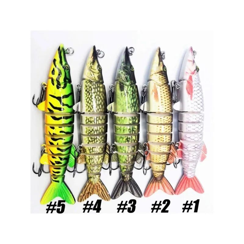 ANFS Fishing Lures for Bass Trout Multi Jointed Swimbaits Slow Sinking Bionic Swimming Lures Bass Freshwater Saltwater Bass