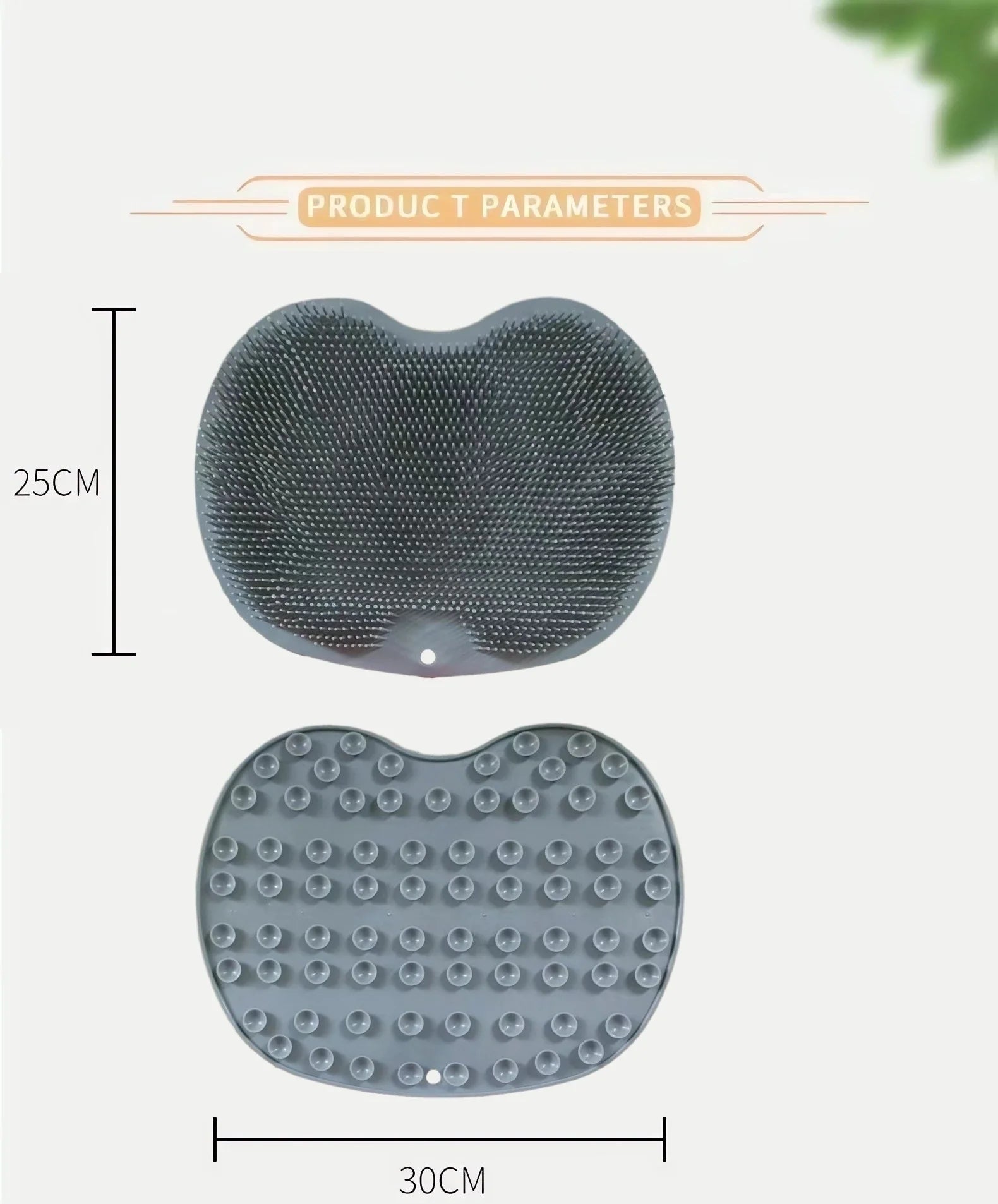 Bathroom wall pasting, back wiping, lazy silicone bath brush, suction cup, back wiping, foot massage cleaning, bath brush