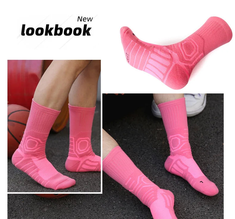 Men Sports Sock Women Breathable Compression Crossborder Supply Running Riding Cycling Knee Basketball Biking Hockey Soccer W101