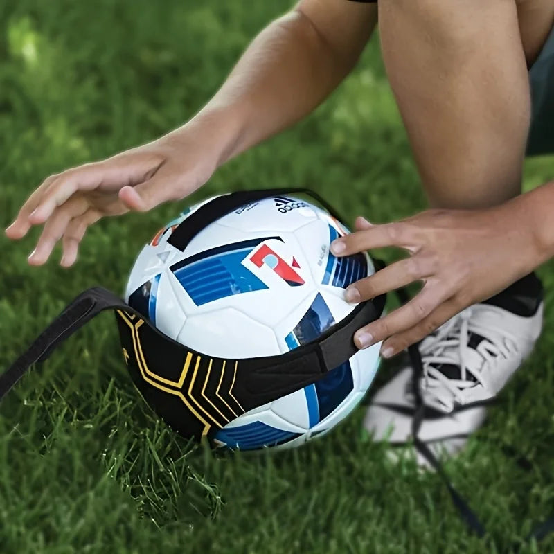 Soccer Trainer, Soccer/Volleyball/Rugby Training Equipment Aid, Football Kick Throw Solo Practice Training Aid Control Skills