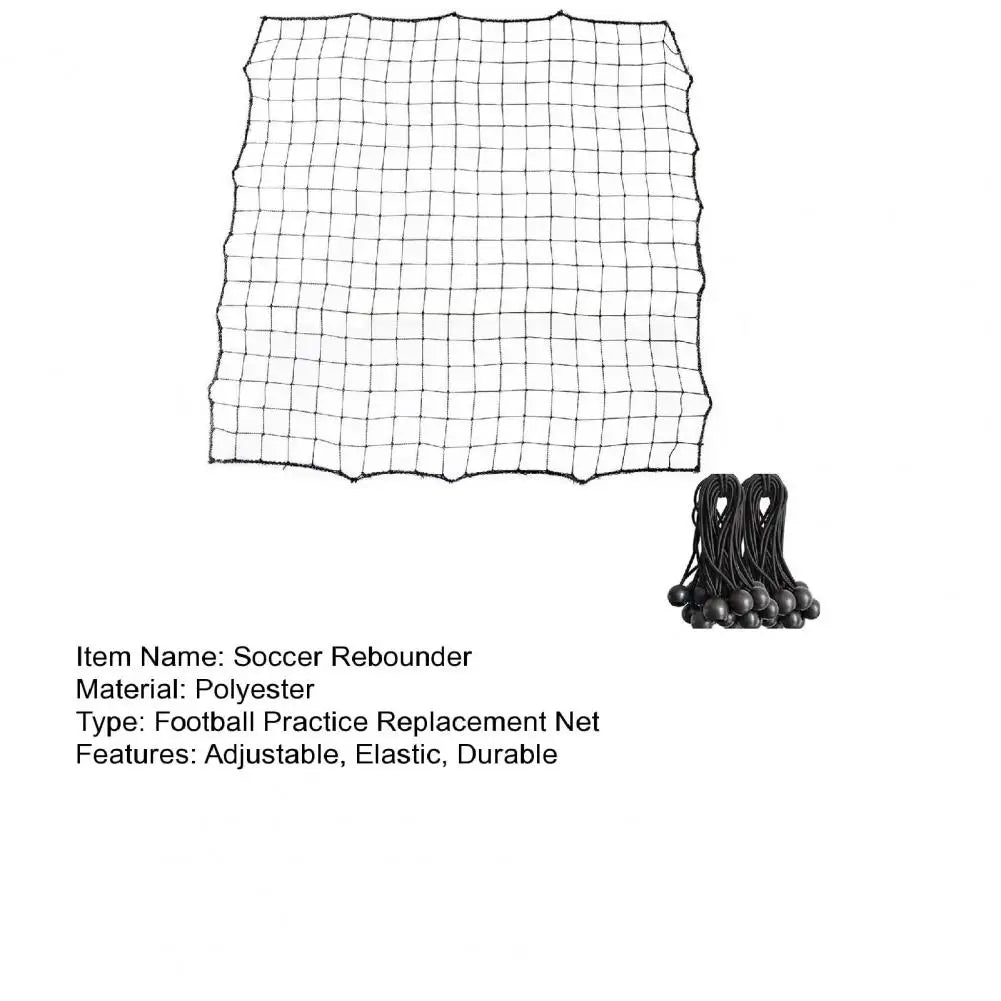 Soccer Training Equipment Adjustable Angle Soccer Rebounder Net with 20 Elastic Ropes for Beginner Training Portable Kickback