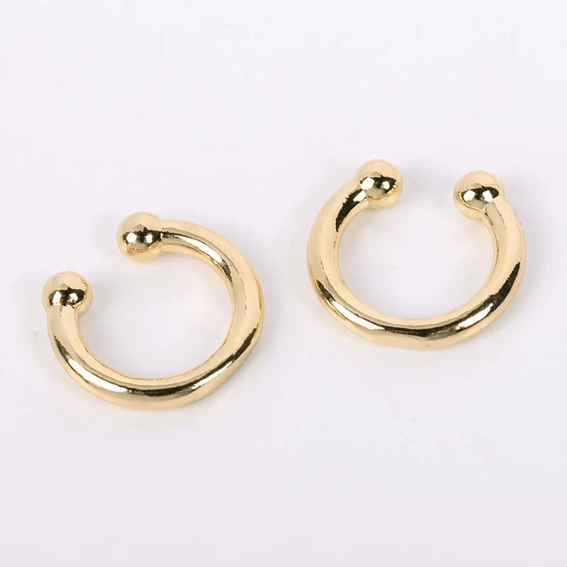Stackable Earrings Without Ear Hole Star Wrap Clip On Earrings Earcuff for Women Ear Screen Climb Cuffs Fake Piercing One pair