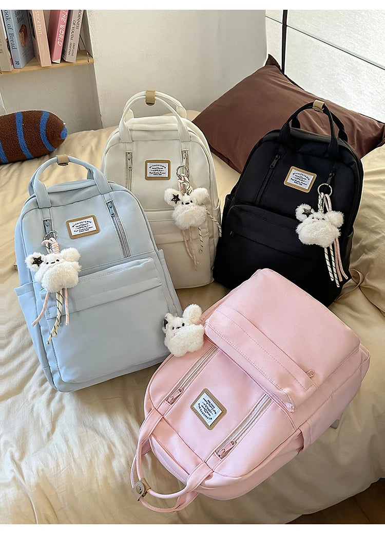 Women's Backpack Daily Travel Female Multi-pocket Casual Woman Man Travel Bag Schoolbag for Teenage Girl Boy Laptop Knapsack
