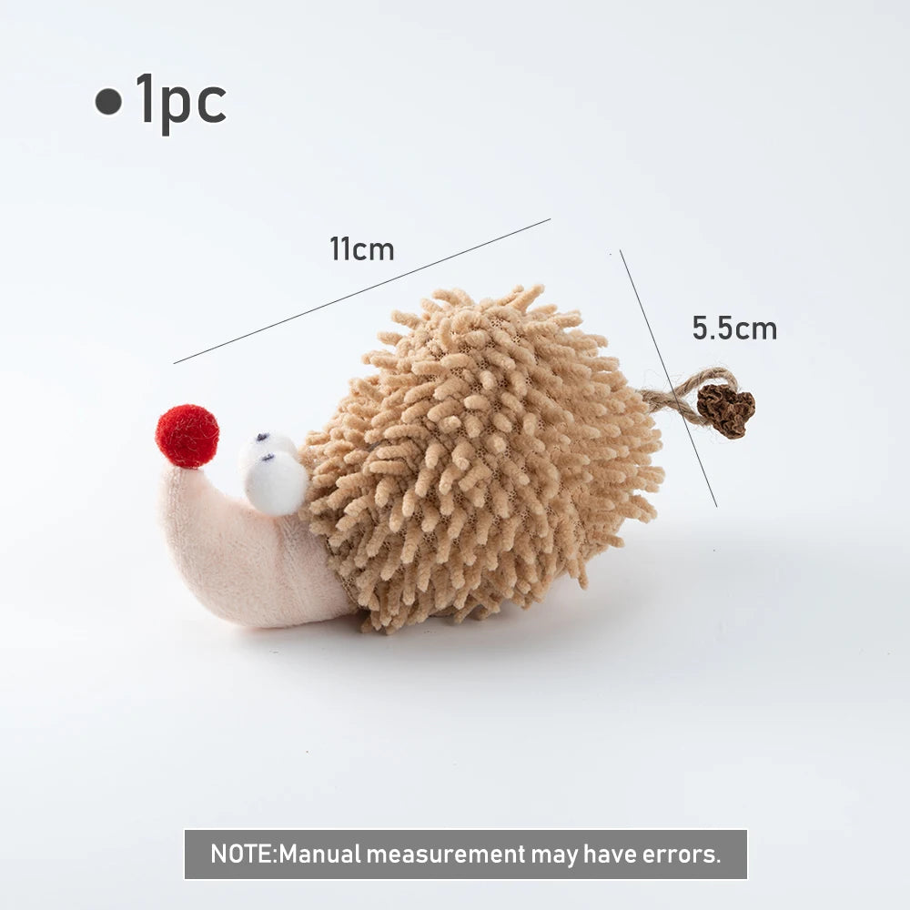 Plush Hedgehog Mouse Mint Cat Toy Simulation Interactive Plush Pet Toy