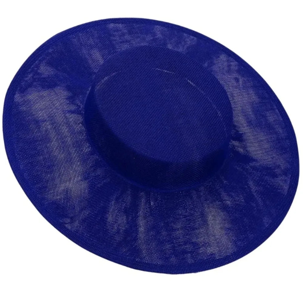Elegant Hair Accessories DIY Hat Fascinator Base Headwear Plain Color Banquets Hats Multiple Colors Big Top Hats Cocktail