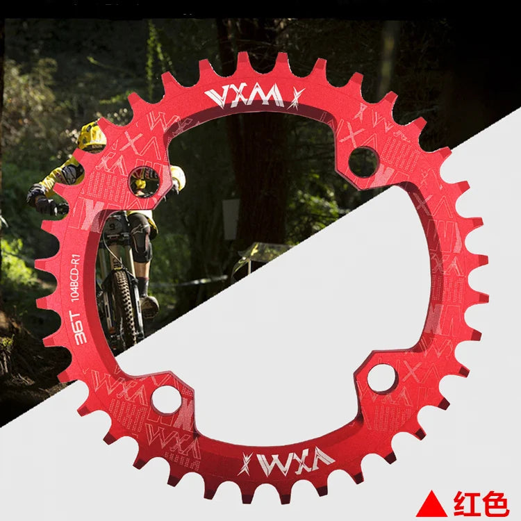 Bike 104BCD Elliptic mountain bike 32T 34T 36T 38T modified plus and minus teeth single tooth disc bycicle accesories Crank