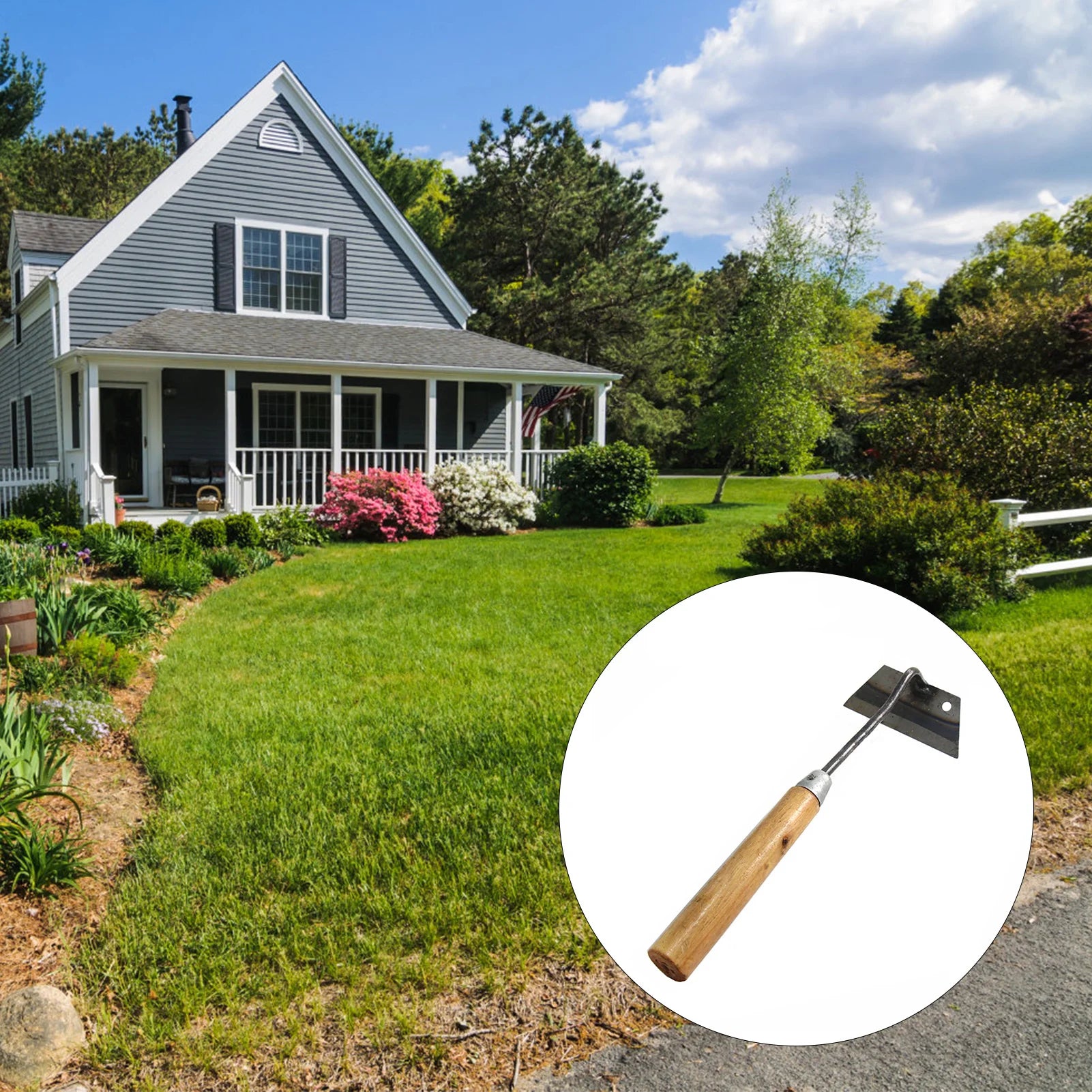 Garden Hoe Weeders Carbon Steel Gardening Hook and Weeding Tool Dual-Purpose Hardened Weeding Hoe for Easily Removing Weeds