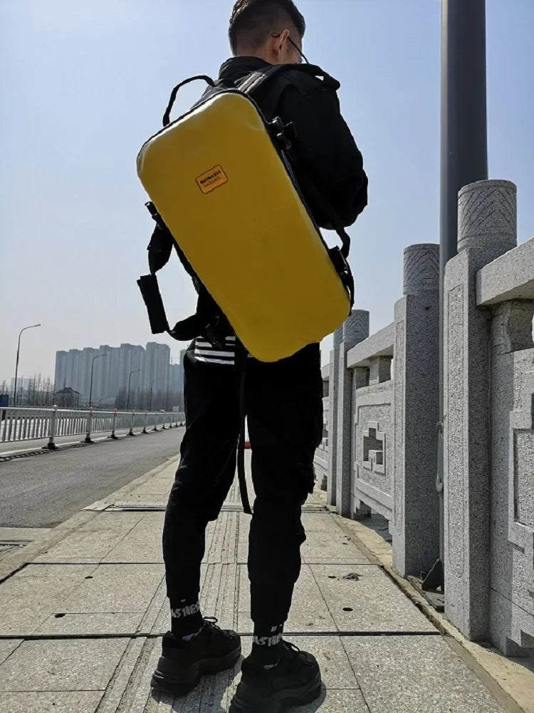 Backpack Men's Crash Bag High-End Design Trend Ins Short-Distance Travel Sports Training Fitness Travel Backpack