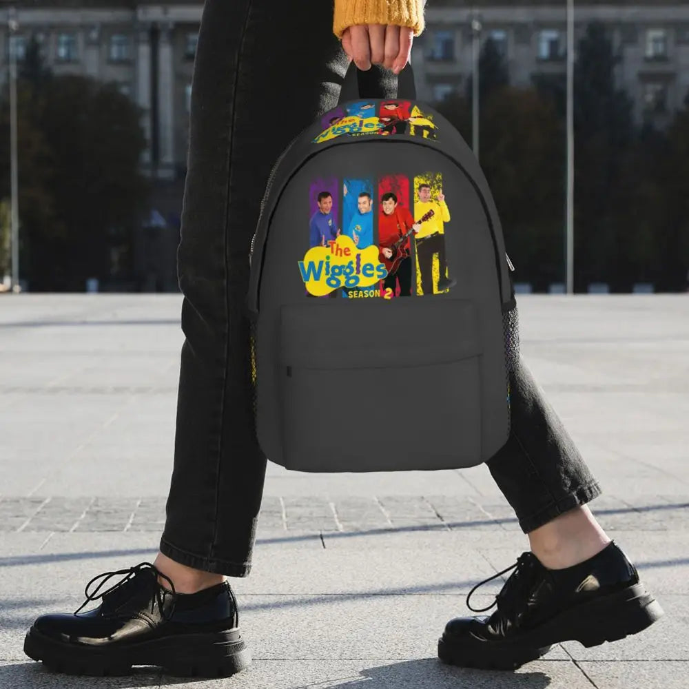 The Wiggles Tv Show Music Band Backpack Student Boys Girls BookBag Children School Bag Computer Shoulder Bags for Men Women