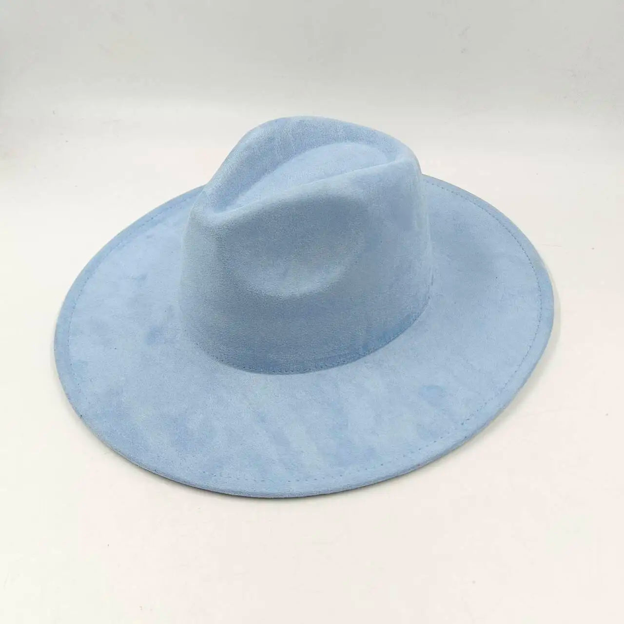 Retro Men's Suede Hats Wide Brim Feather Felt Fedoras Women's Hats Church Jazz Hats Panama Cowboy Hats Wholesale sombrero hombre