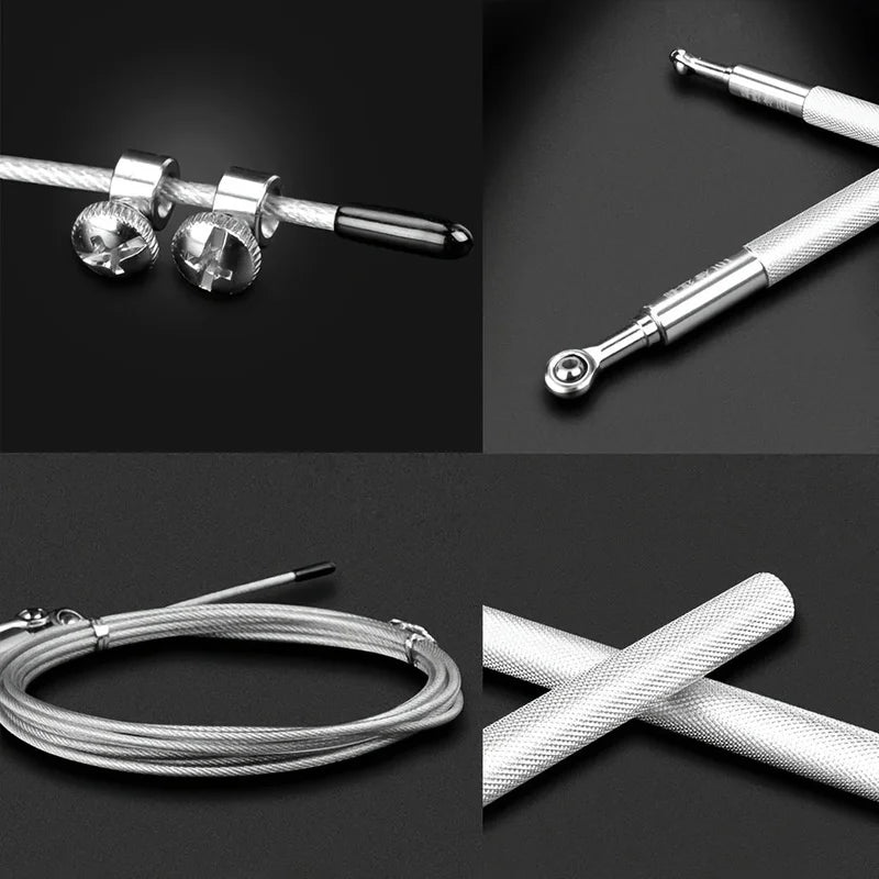 Steel Wire Skipping Rope Fitness Sports Equipment Bearings Skipping Rope Middle School Students Training Aluminum Alloy