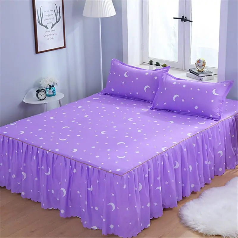 Bed Skirts Four Season Universal Skin-friendly Comfortable Protective Bedding Luxury Anti-slip Bedsheets Fashion Home Decoration