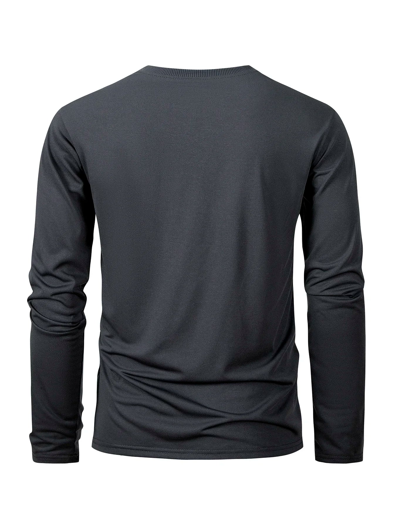 Men's Long Sleeve T Shirts Casual Round Neck Moisture Wicking Tees Male Tops Sports Men's T-shirts comfortable versatile
