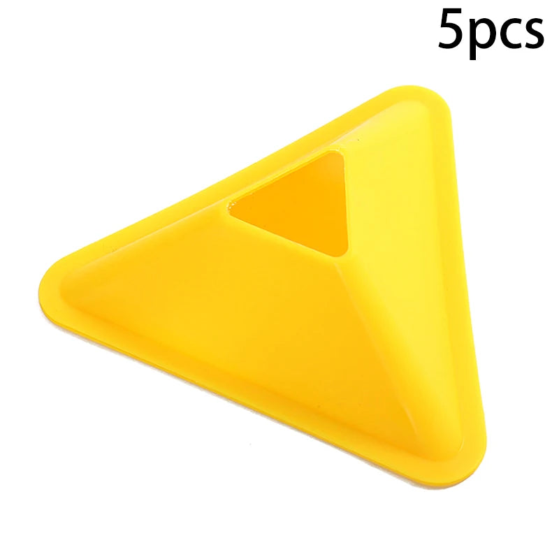5PCS Football Training Disc Triangle Soccer Practice Field Sports Agility Training Cone Portable Equipment For Kids Adult