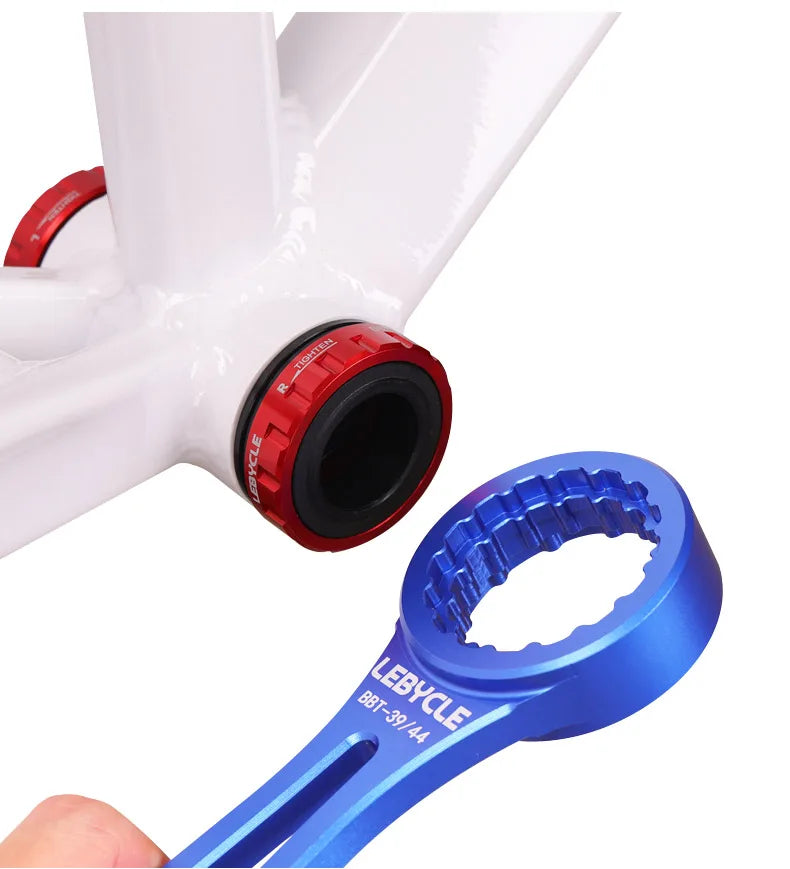 LEBYCLE 4-in-1 Aluminum BB Tool 39/40.5/44/46mm Multi-Function Bottom Bracket Wrench for Road/MTB Bicycle Maintenance Accessorie
