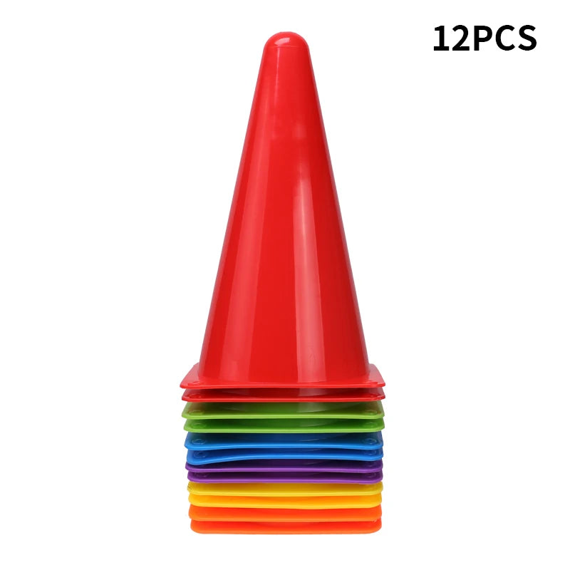 12PCS Durable Sports Football Accessories Soccer Training Marker Equipment Agility Cones