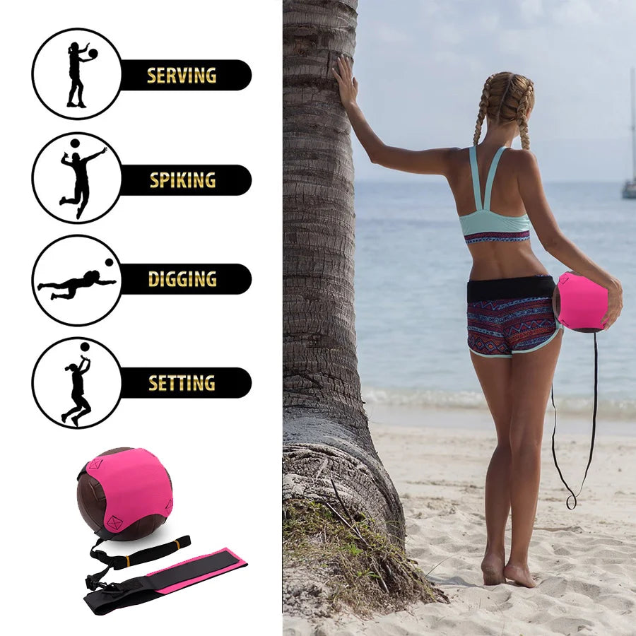 Volleyball Training Equipment Aid Practice Your Serving Great Solo Serve & Spike Trainer for Beginners Perfect Volleyball Gift