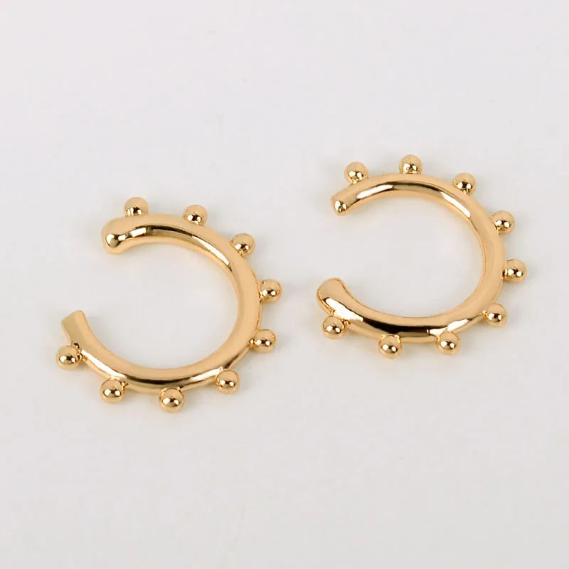 Stackable Earrings Without Ear Hole Star Wrap Clip On Earrings Earcuff for Women Ear Screen Climb Cuffs Fake Piercing One pair