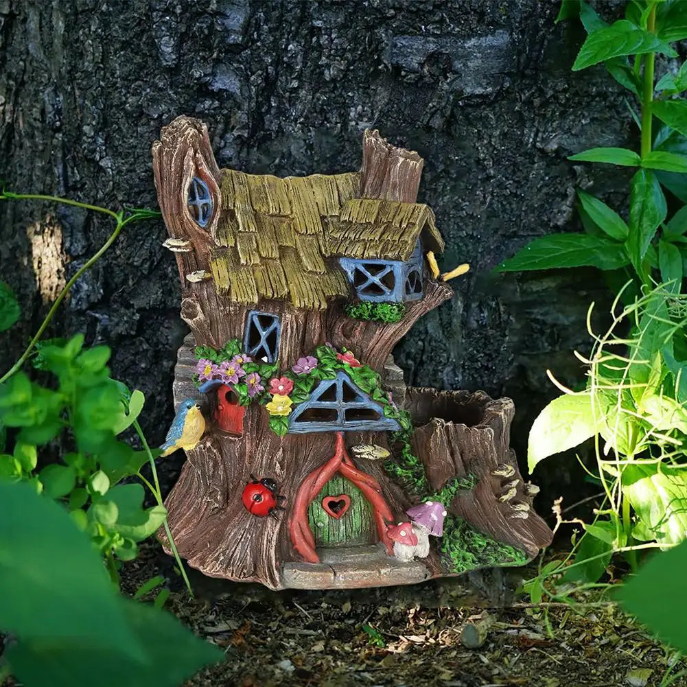 Fairy Tale World Dwarf Garden Landscaping House Resin Crafts Restaurant Garden Home Decoration Accessories