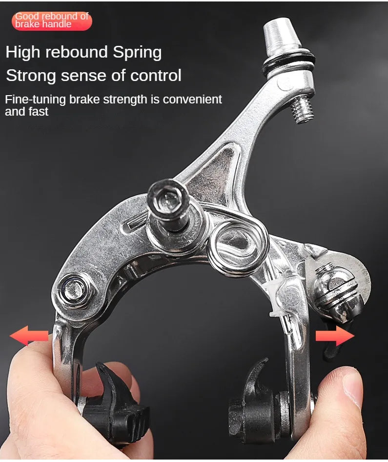 LEBYCLE Universal Bicycle Brake Caliper - Long Arm C-Type Road Bike Brake for Fixie/Fixed Gear, Front & Rear Compatible