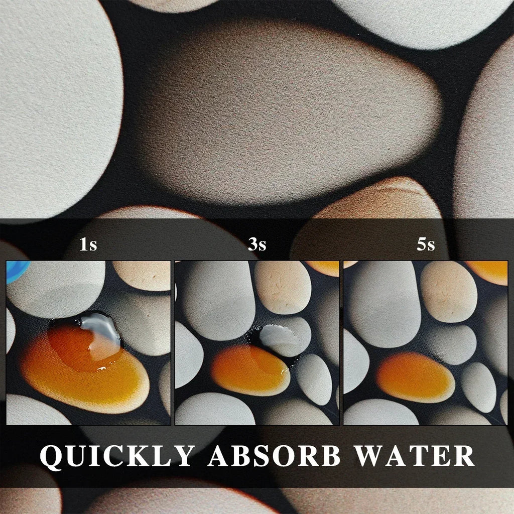 Bathroom Floor Mat Water-absorbing Non-slip Dirt-resistant Carpet Flower Diatom Mud Special-shaped Rug Door Home Decoration Mats