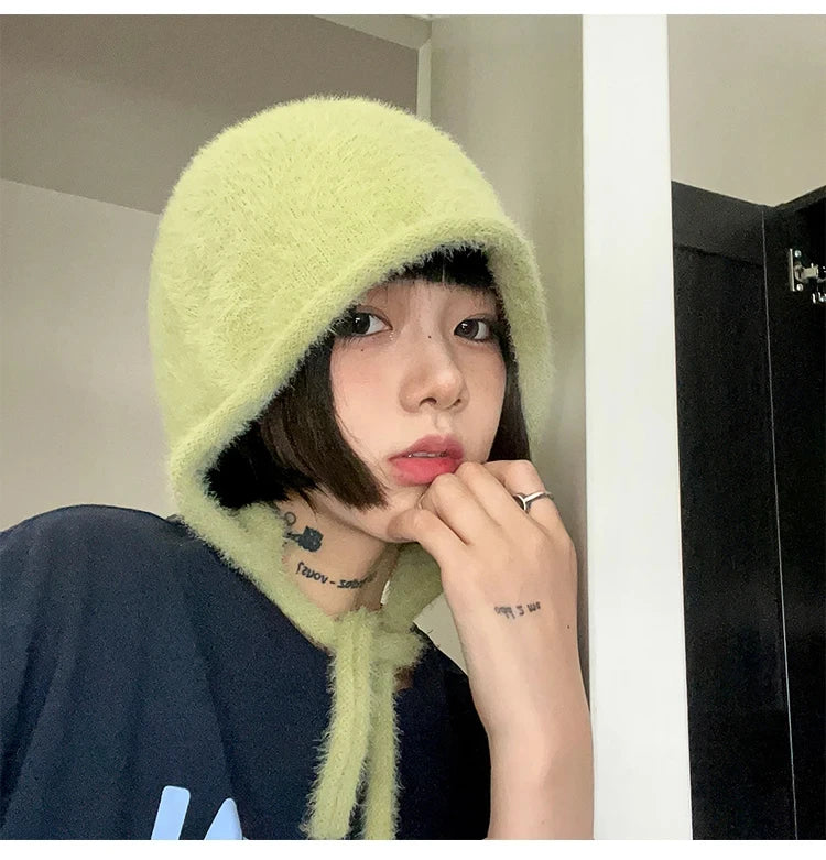 Beanies,Winter Fashion Knitted Hat Stacking Knitted Bonnet Caps Hip-Hop Soft Warm Winter for Women Girls