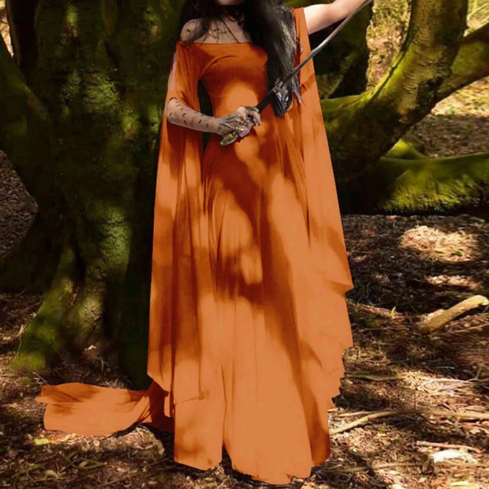 ladies dress Elegant off shoulder round Neck high Waist Wrapped Maxi Dress Women halloween Party Club Elegant Evening Dresses