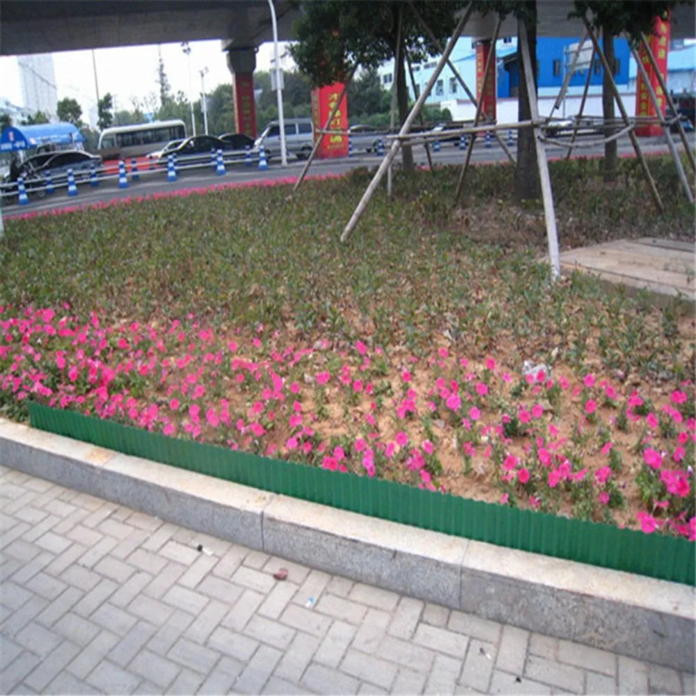Bendable Plastic Garden Fence Moisture-resistant Cuttable Lawn Border Fence Weatherproof Flower Bed Edging Fence Plant Landscape